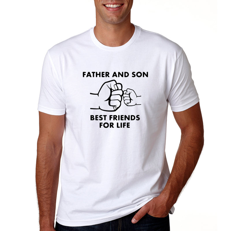 Father and Son Best Friends for Life Matching Tees - The Childrens Firm