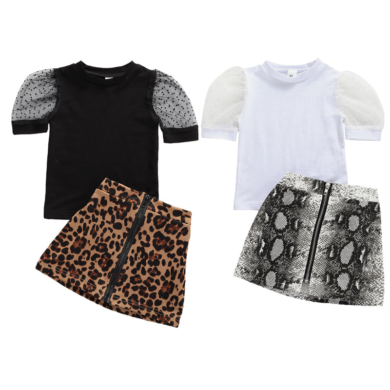 Animal Print Blouse Set - The Childrens Firm