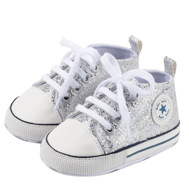 Glitter Baby 1 Star Sneakers - The Childrens Firm