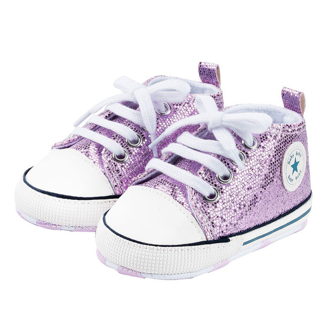 Glitter Baby 1 Star Sneakers - The Childrens Firm