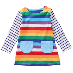 Rainbows & Stripes Tunic Dress