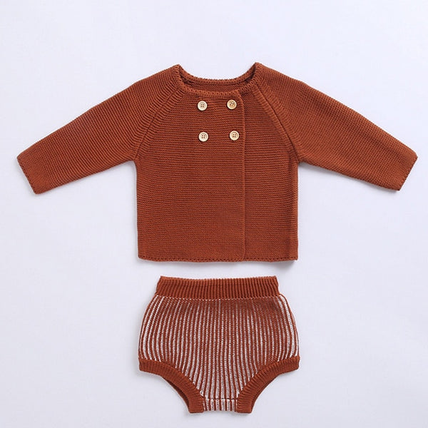 Knitted Striped Set