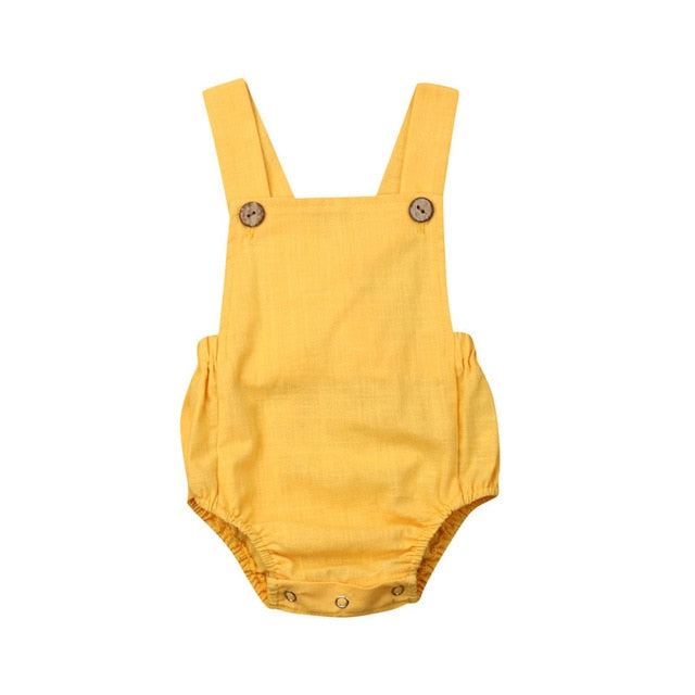 Solid Baby Short Romper