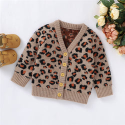 Baby Leopard Thick Cardigan