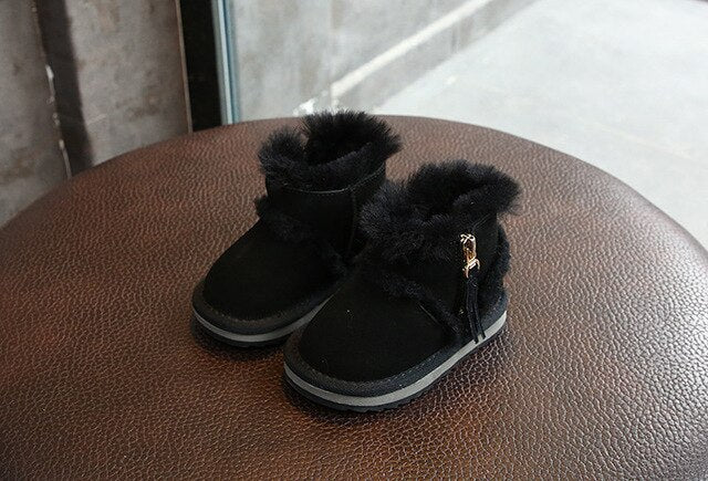 Zip Me Up Fur Soled Boots