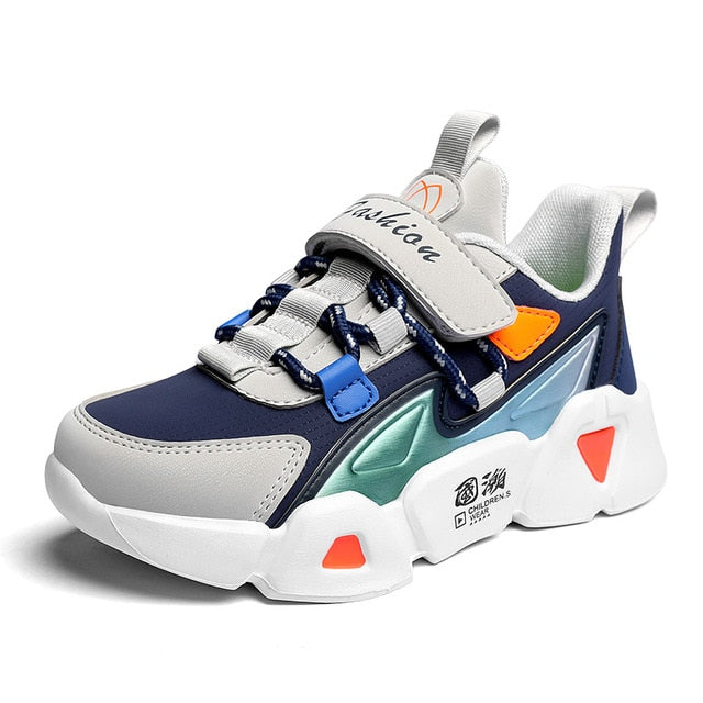 Fashion Velcro Color Blocking Runners