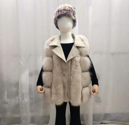 Luxury Natural Fur Puffer Vest Coat