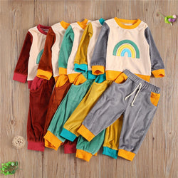 Rainbow Sweatshirt Set