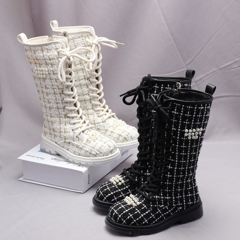 Gracie Knee High Motorcycle Boots