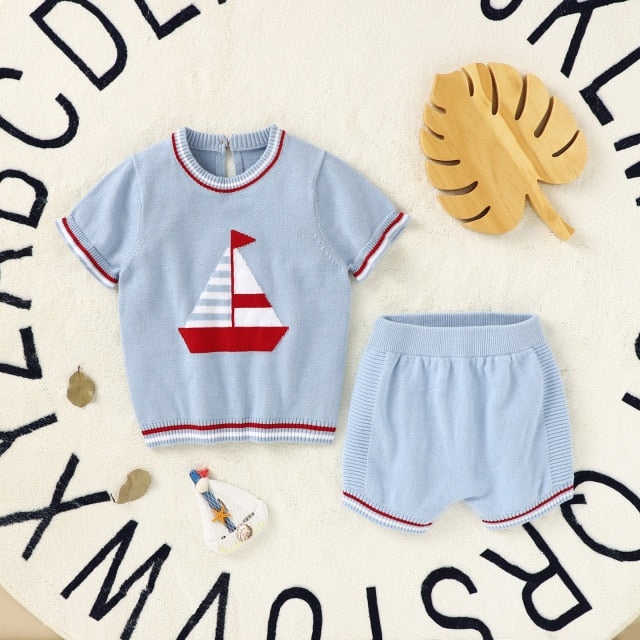 Sailboat Baby Boy Set