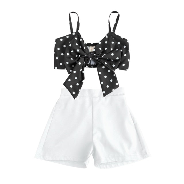 Polka-Baby Girl Shorts Set