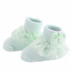 Bow Lace Baby Socks - The Childrens Firm