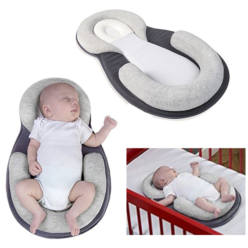 0-12 Months Baby Positioner Soft Pillow Prevent Flat Head - The Childrens Firm