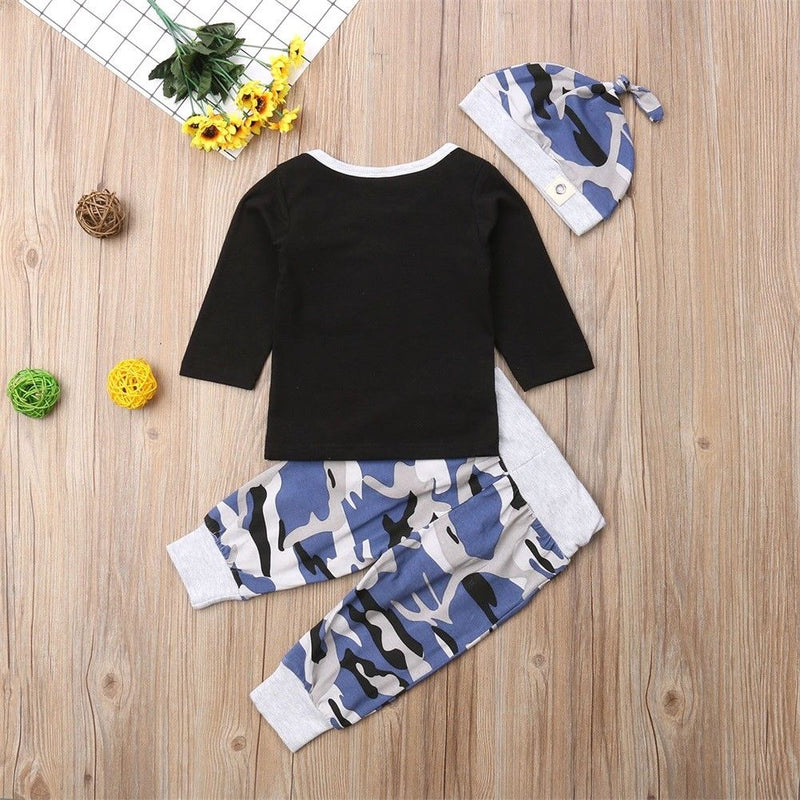 Teal Camo 3pcs Set - The Childrens Firm