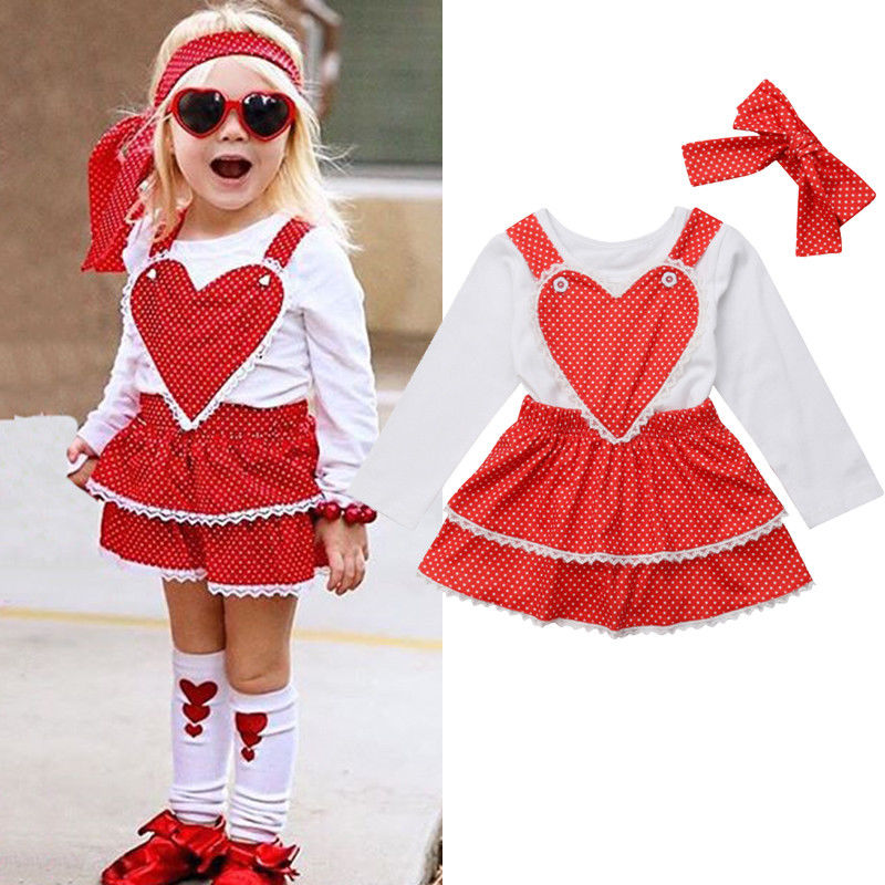 Valentine 3Pcs Bib Dress Set - The Childrens Firm