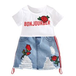 Bonjour Baby Skirt Set - The Childrens Firm