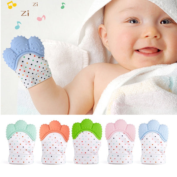 Baby Silicone Teething Mitten Gloves - The Childrens Firm