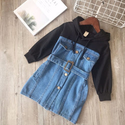 Jean Hoodie Dress - The Childrens Firm