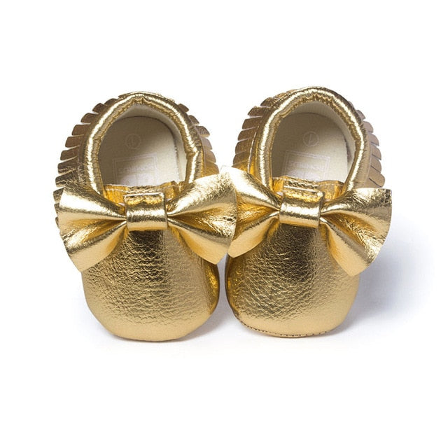 Handmade Soft Bottom Moccasins with Tassels - The Childrens Firm