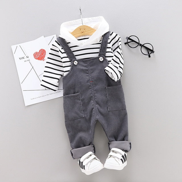Autumn Hoodie overall Set - The Childrens Firm