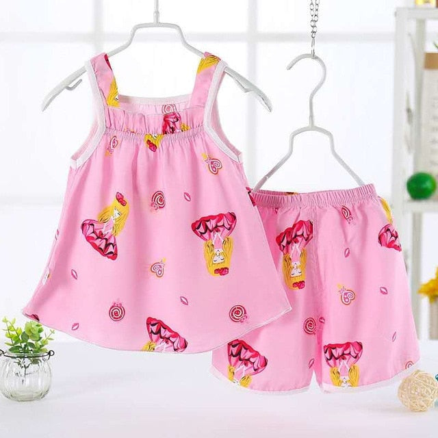 Cute Summer Printed 2PC Sets - The Childrens Firm