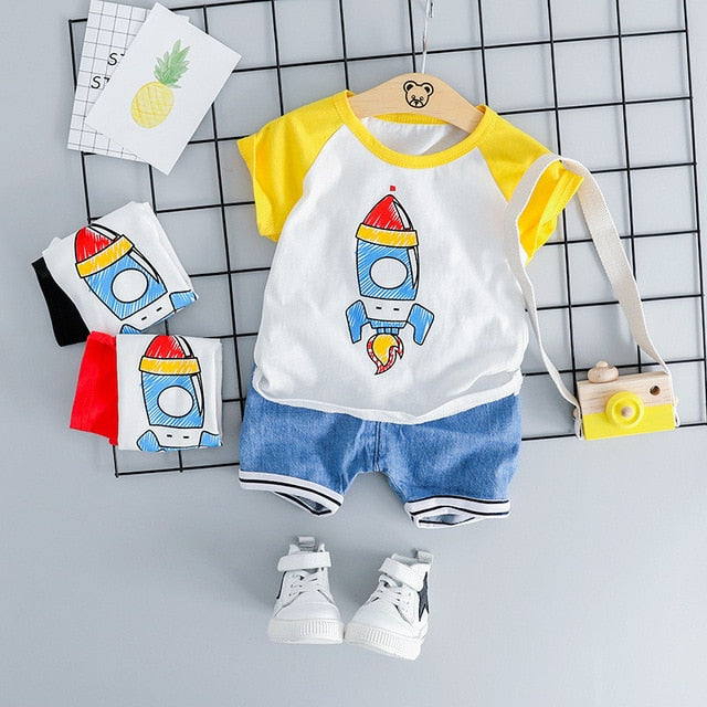 Baby Boy Top& Bottoms 2pcs/Set - The Childrens Firm